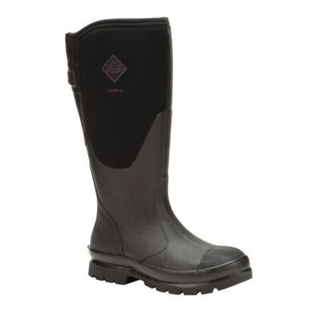 Muck Boot Co Women's Chore Wide Calf Tall Rubber Boot, Plain Toe, 16 in Height, Black, 9 WCXF-000-BLK-090